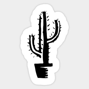 Cactus Shade Black 'n White Gift Tshirt Sticker